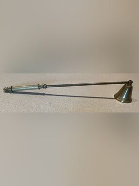 Vintage Brass Candle Snuffer with Long Handle 11 1/2 inches